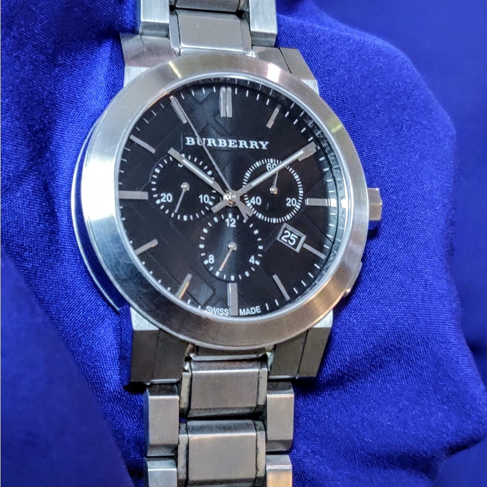 Burberry Bu9351 The City Swiss Chrono 43mm Mens Watch EUC - Picture 7 of 12